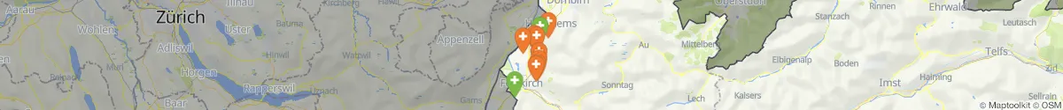 Map view for Pharmacies emergency services nearby Klaus (Feldkirch, Vorarlberg)
